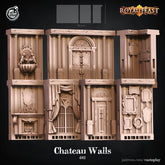 Chateau Walls 3D-printed model
